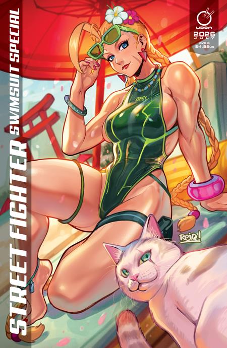 2026 STREET FIGHTER SWIMSUIT SPECIAL #1 (ONE SHOT) CVR B REIQ CAT VAR cover artwork