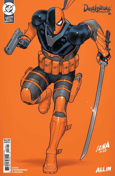 DEATHSTROKE THE TERMINATOR #8 CVR B DAVID NAKAYAMA CARD STOCK VAR cover artwork