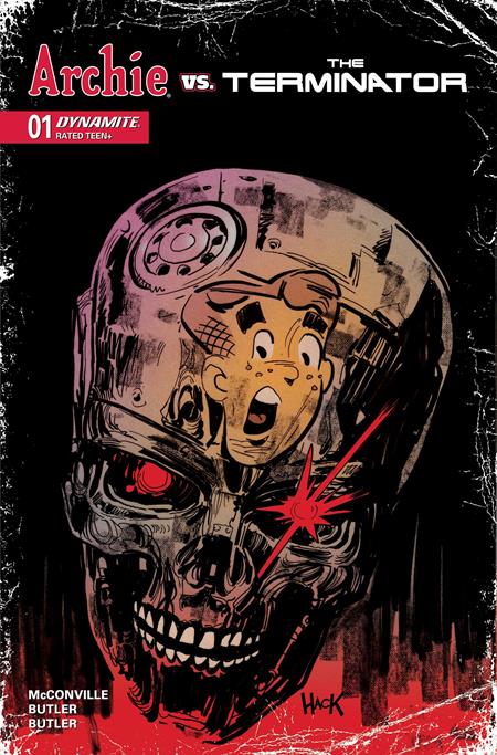 ARCHIE VS THE TERMINATOR #1 CVR M INC 1:10 ROBERT HACK FOIL VAR cover artwork