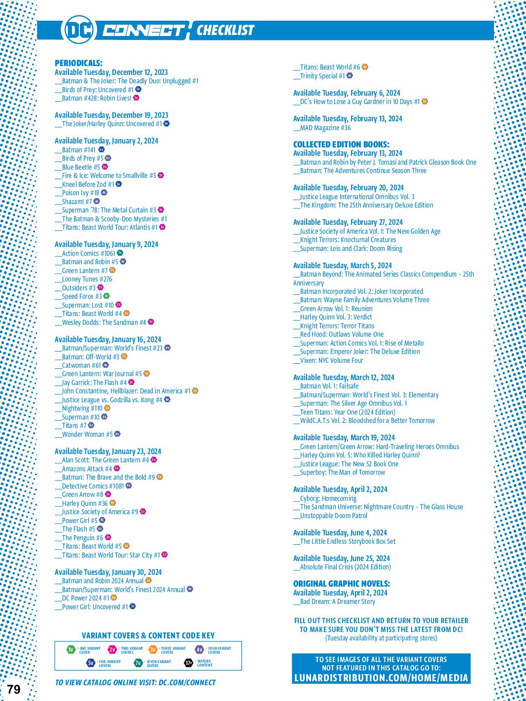 Catalog Order Form - Lunar Distribution