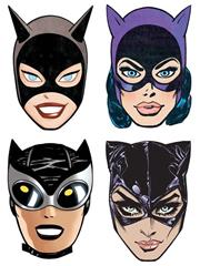 CATWOMAN 80TH ANNIVERSARY PAPER MASKS (SET OF 4)