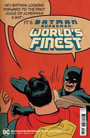 BATMAN SUPERMAN WORLDS FINEST #1 CVR F INC 1:25 CHIP ZDARSKY BATMAN SLAP BATTLE CARD STOCK VAR
