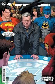 BATMAN SUPERMAN WORLDS FINEST #25 CVR G DAN MORA WILLIAM SHATNER CAMEO CARD STOCK VAR
