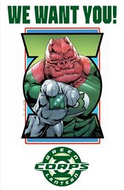 GREEN LANTERN CORPS #2 CVR E FERNANDO PASARIN & OCLAIR ALBERT RECRUITMENT POSTER ACETATE VAR Allocations May Occur