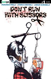 DONT RUN WITH SCISSORS #1 CVR B STEFANO CARDOSELLI COFFEE VAR