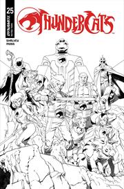 THUNDERCATS #25 CVR L DECLAN SHALVEY LINE ART VAR