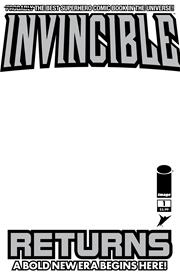 INVINCIBLE RETURNS FACSIMILE EDITION #1 CVR D BLANK SKETCH VAR