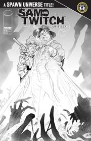 SPAWN SAM AND TWITCH CASE FILES #25 CVR B IG GUARA B&W VAR