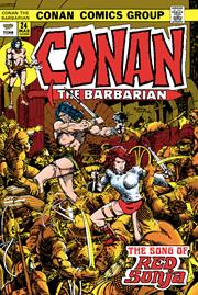 CONAN THE BARBARIAN THE ORIGINAL COMICS OMNIBUS HC VOL 01 DIRECT MARKET EDITION BARRY WINDSOR SMITH THE SONG OF RED SONYA CVR (MR)