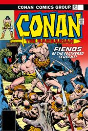 CONAN THE BARBARIAN THE ORIGINAL COMICS OMNIBUS HC VOL 03 DIRECT MARKET EDITION JOHN BUSCEMA FIENDS OF THE FEATHERED SERPENT CVR (MR)