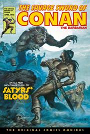 SAVAGE SWORD OF CONAN THE ORIGINAL COMICS OMNIBUS HC VOL 04 DIRECT MARKET EDITION EARL NOREM SATRYS BLOOD CVR (MR)