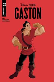 DISNEY VILLAINS GASTON #2 CVR B ANIMATION ART VAR