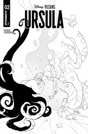 DISNEY VILLAINS URSULA #2 CVR M MIRKA ANDOLFO LINE ART VAR