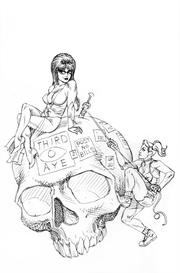 HARLEY QUINN X ELVIRA #6 CVR N FOC INC 1:10 JOSEPH MICHAEL LINSNER LINE ART VIRGIN VAR