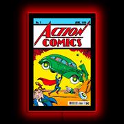 SUPERMAN ACTION COMICS MINI POSTER PLUS LED ILLUMINATED SIGN