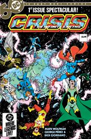 CRISIS ON INFINITE EARTHS #1 (OF 12) FACSIMILE EDITION CVR B GEORGE PEREZ WRAPAROUND FOIL VAR