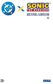 DC X SONIC THE HEDGEHOG THE METAL LEGION #1 (OF 5) CVR F BLANK CARD STOCK VAR