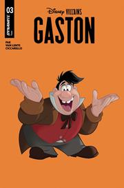 DISNEY VILLAINS GASTON #3 CVR B ANIMATION ART VAR