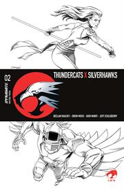 THUNDERCATS X SILVERHAWKS #2 CVR L DECLAN SHALVEY LINE ART VAR