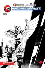 THUNDERCATS X SILVERHAWKS THUNDERHAWKS #2 CVR K DECLAN SHALVEY LINE ART VAR