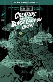 UNIVERSAL MONSTERS CREATURE FROM THE BLACK LAGOON LIVES BLACK & WHITE SPECIAL #1 (OF 2) CVR B MARK CHIARELLO VAR
