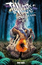 TANKERS VS ANCIENT ALIENS #1 (OF 4) CVR I INC 1:150 TREVOR HAIRSINE ANCIENT AMBER VAR