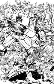 GI JOE #23 CVR G TOM REILLY TRANSFORMERS B&W ENERGON UNIVERSE 3RD ANNIVERSARY VAR