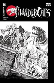 THUNDERCATS #16 CVR T INC 1:20 TMNT HOMAGE KEN HAESER LINE ART VAR