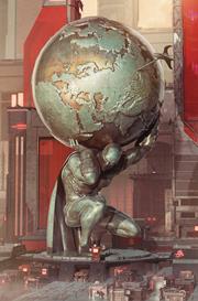 SPACE GHOST ANNUAL #1 (ONE SHOT) CVR E BJORN BARENDS METAL PREMIUM COVER VAR