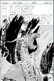 LOST FANTASY #12 CVR C INC 1:25 ALEX DIOTTO RAW ART VAR