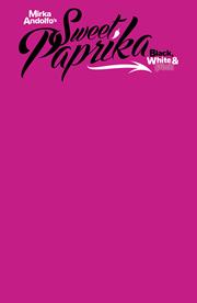 MIRKA ANDOLFOS SWEET PAPRIKA BLACK WHITE & PINK #2 CVR F BLANK SKETCH VAR