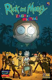 RICK AND MORTY YOUTH IN RICKVOLT #1 CVR B SARAH BURRINI VAR (MR)