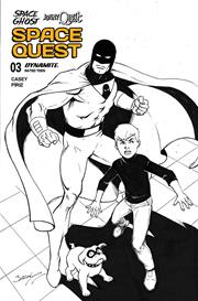SPACE GHOST JONNY QUEST SPACE QUEST #3 CVR J INC 1:10 MARK BAGLEY LINE ART VAR