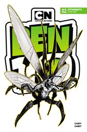 BEN 10 #2 3RD PTG CVR B INC 1:7 ROBERT CAREY B&W VAR