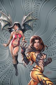 WITCHBLADE VAMPIRELLA #1 (ONE SHOT) CVR E INC 1:50 JOSEPH MICHAEL LINSNER VIRGIN VAR