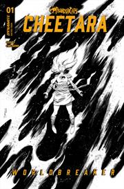 CHEETARA WORLDBREAKER #1 CVR L INC 1:10 DECLAN SHALVEY LINE ART VAR