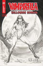 VAMPIRELLA HALLOWEEN HORROR #1 CVR R INC 1:7 BUZZ LINE ART FOIL FOC BONUS VAR