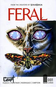 DF FERAL #1 BLANK VARIANT SIGNED AND REMARKED WITH A SILENCE OF THE LAMBS HOMAGE SKETCH BY JESSICA COURT