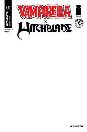 VAMPIRELLA X WITCHBLADE SPECIAL #1 (ONE SHOT) CVR F BLANK AUTHENTIX VAR