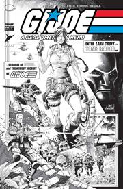 GI JOE A REAL AMERICAN HERO #330 3RD PTG CVR B CHRIS MOONEYHAM B&W VAR