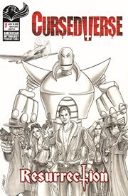 CURSEDVERSE RESURRECTION #1 CVR E MARK SPARACIO LTD B&W VAR