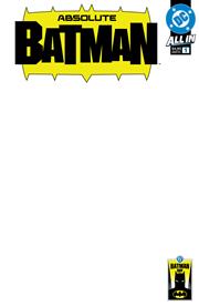 BATMAN DAY 2025 - ABSOLUTE BATMAN #1 CVR C BLANK VAR