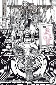 TERMINATOR METAL #1 CVR M INC 1:5 BOB LAYTON LINE ART FOC BONUS VAR