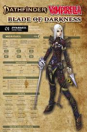 PATHFINDER VAMPIRELLA BLADE OF DARKNESS #1 CVR C WAYNE REYNOLDS CHARACTER SHEET VAR