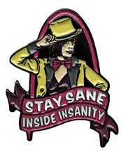 ROCKY HORROR PICTURE SHOW COLUMBIA ENAMEL PIN BADGE
