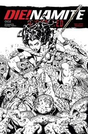 DIENAMITE BLOOD RED #2 CVR K INC 1:7 WILL ROBSON LINE ART FOC BONUS VAR
