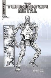 TERMINATOR METAL #2 CVR J INC 1:5 BOB LAYTON LINE ART FOC BONUS VAR