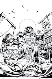 WILD WEST COW-BOYS OF MOO MESA #3 (OF 4) CVR E INC 1:20 ANDREW KRAHNKE B&W VAR