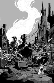FIREBORN #6 CVR F EMMANUEL GERVASONI CARDSTOCK CONCERT B&W VAR