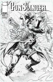 GUNSLINGER SPAWN #60 CVR B JONATHAN URIBE B&W VAR